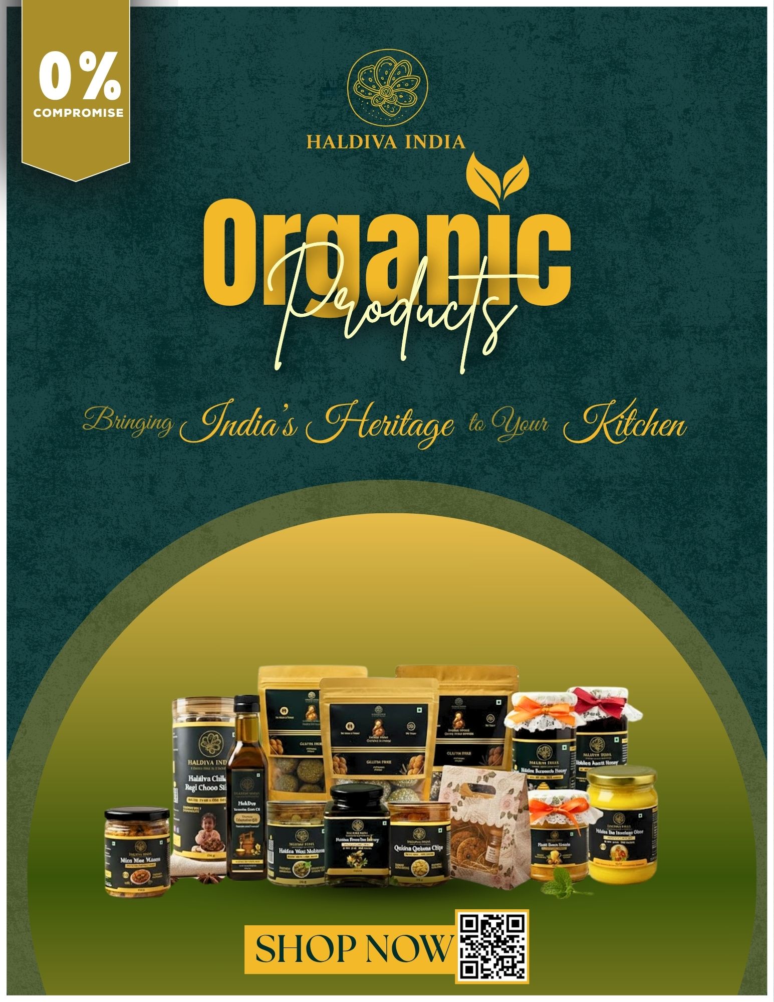 Haldiva India organic product family