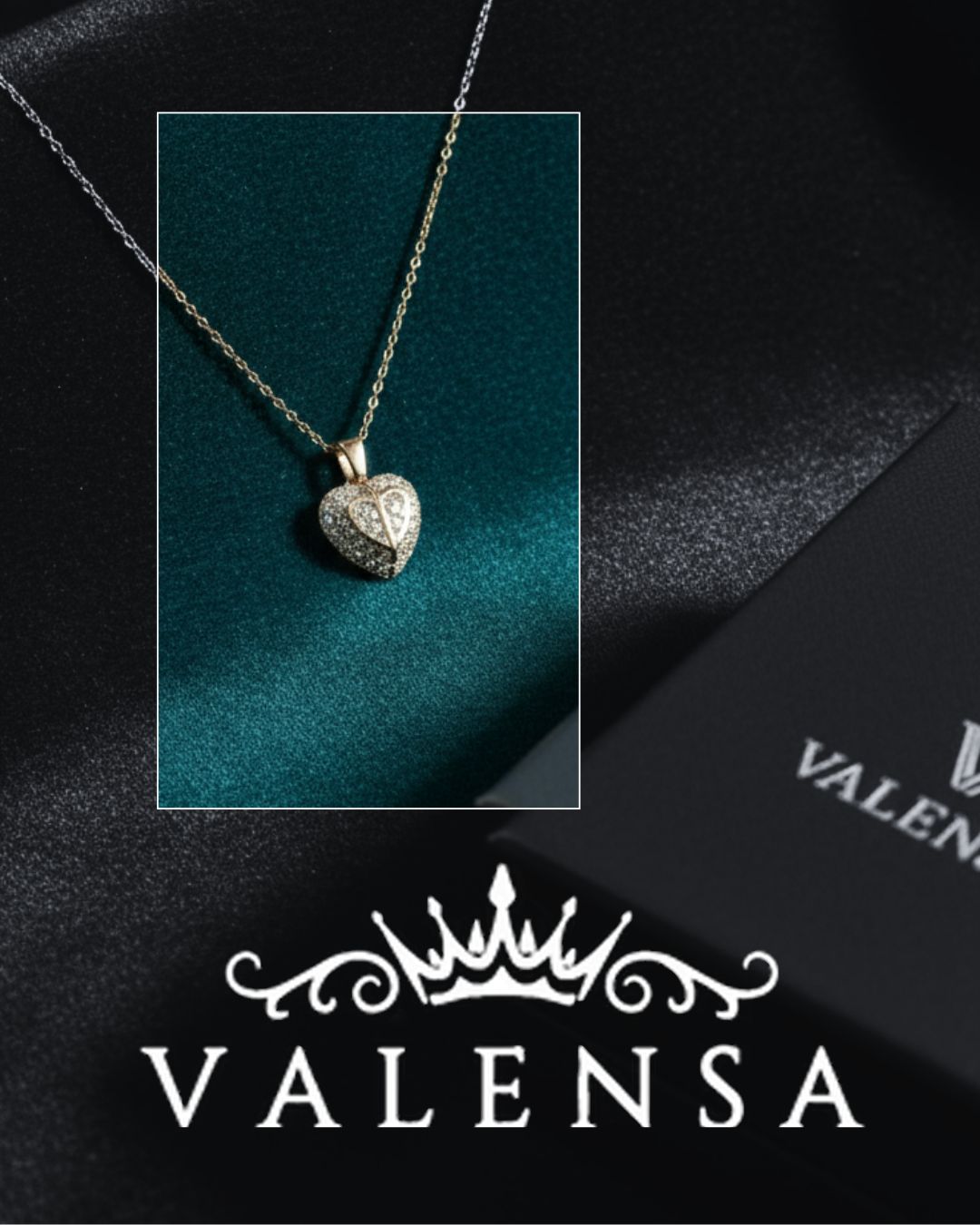 Valensa heart pendant necklace